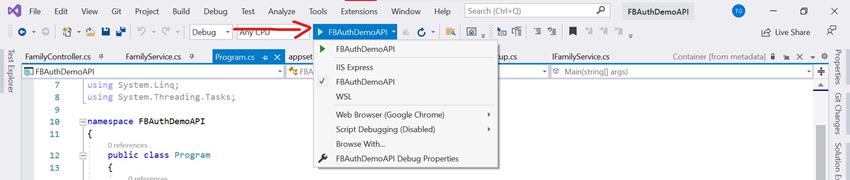 How to build and publish a .NET Core API to perform CRUD operations on Azure Cosmos DB (SQL API) and secure it using Facebook Authentication